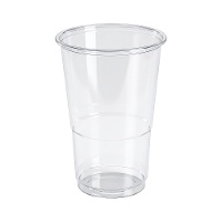 Gobelets en plastique transparent de 330 ml - 50 unités