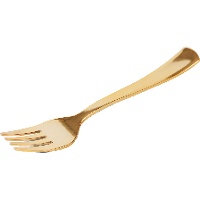 Fourchettes de 18,5 cm en plastique métallisé - 50 unités
