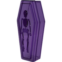 Boîte à cercueil lilas de 19 x 9 cm