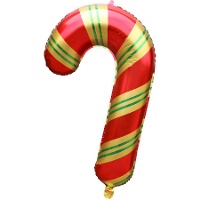 Ballon doré en forme de canne en sucre d'orge, 98 cm