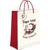 Sac cadeau de 60 x 45 x 13 cm avec motif Père Noël - 1 unité