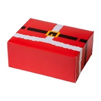 Boîte à friandises du Père Noël de 18 x 13,5 x 7,5 cm - Decora