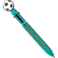 Stylo multicolore avec ballon de football
