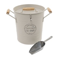 Seau à glaçons vintage 18 x 16 x 16 cm - couleur naturelle, touche rustique