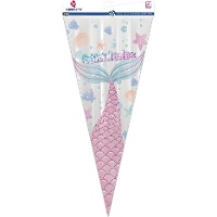 Sachets à bonbons motif sirène, 48 x 22 cm - 10 unités