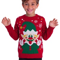 Pull de Noël enfant elfe