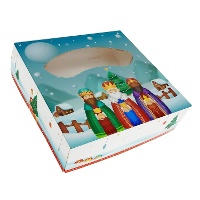 Boîte pour galette des Rois de 33 x 33 x 8 cm