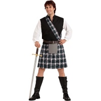 Costume d'Écossais bleu pour homme