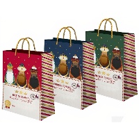 Sac cadeau de 24 x 18 x 10 cm des Rois Mages vintage - 1 unité