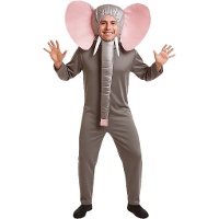 Déguisement d'éléphant avec capuche pour adulte