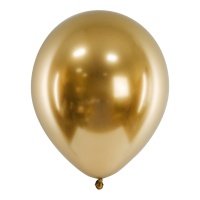Ballons en latex de 12 cm chromés - PartyDeco - 50 unités