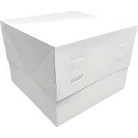 Boîte pour gâteau 15 x 15 x 20 cm - hauteur réglable jusqu'à 24 cm