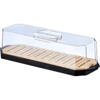 Boîte à pain de 40,3 x 12,1 cm avec couvercle - 1 unité