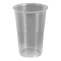 Verres en plastique transparent de 200 ml - 25 unités