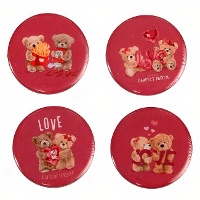 Aimant oursons amoureux en résine - 1 unité