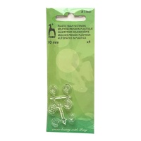Boutons à pression en plastique de 1 cm - Pony - 4 paires