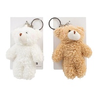 Porte-clés en peluche ours - 1 unité