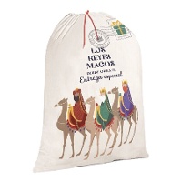 Sac de cadeaux des Rois Mages de 75 x 50 cm