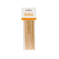 Bâtonnets en bois de 16 cm - Décorez - 12 unités