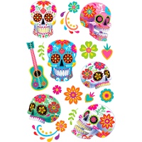 Tatouages temporaires de Catrina - 1 feuille