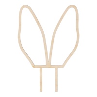 Topper pour gâteau avec oreilles de lapin - 1 unité
