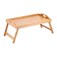 Plateau de 50 x 30 cm avec pieds en bambou