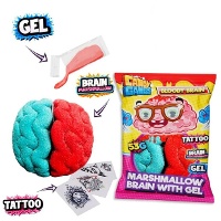 Cerveau en guimauve avec gel et tatouage de 53 g