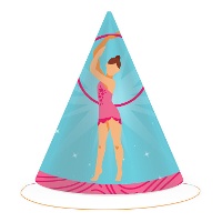 Chapeaux de gymnastique rythmique - 6 unités