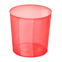 Verre de 330 ml en plastique rouge ou noir pour mojito - 10 unités