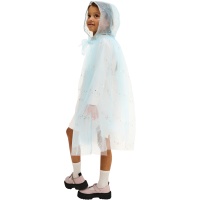 Cape bleue à pois brillants pour enfants