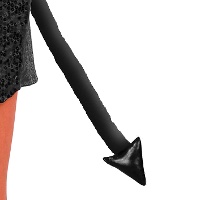 Queue de diablesse noire de 43 cm