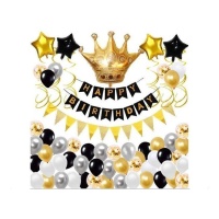Set de ballons d'anniversaire royal - Monkey Business - 67 pcs.