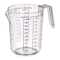 Carafe graduée transparente de 1 L