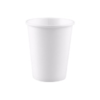 Gobelets en carton blanc biodégradables de 250 ml - 15 unités