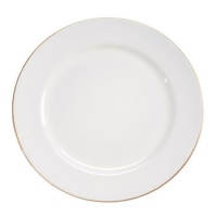 Assiette de 33 cm avec bord doré