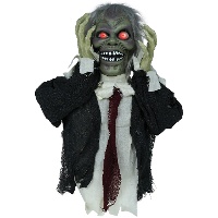 Buste de zombie avec lumière, son et mouvement de 55 cm