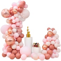 Kit de ballons Roses Rétro - 77 unités
