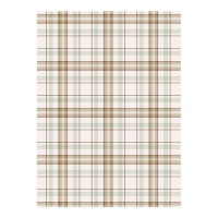 Papier cartonné à carreaux marron et vert de 32 x 43,5 cm - Artis decor - 5 unités