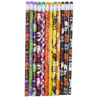 Crayons d'Halloween assortis - 12 unités
