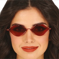 Lunettes de lèvres rouges