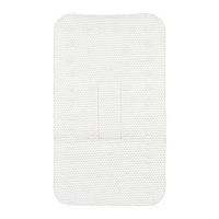 Tapis de douche antidérapant 69,3 x 40 cm en caoutchouc blanc