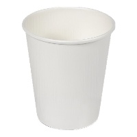 Gobelets en carton blanc de 120 ml - 100 unités