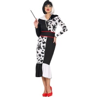 Déguisement de méchante dalmatienne pour femme