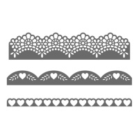Matrices de bordure avec coeurs - Artemio - 3 unités