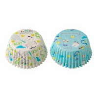 Caissettes pour cupcakes motif tennis - Decora - 36 unités
