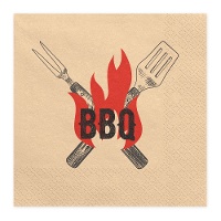Serviettes BBQ 16,5 x 16,5 cm - 20 pièces