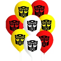 Ballons en latex Transformers - 8 unités