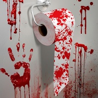 Papier hygiénique ensanglanté