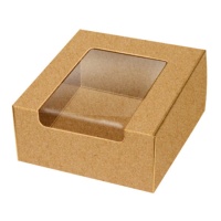 Boîte de 10 x 10 x 4 cm pour biscuits kraft