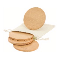 Lot de 4 sous-verres en bambou